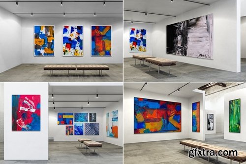 Exhibition Art Gallery Mockups