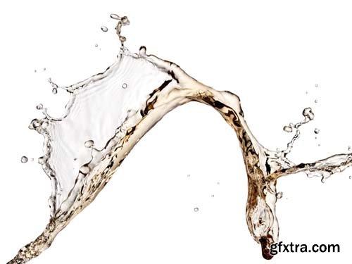 White Wine Splash Isolated - 5xJPGs