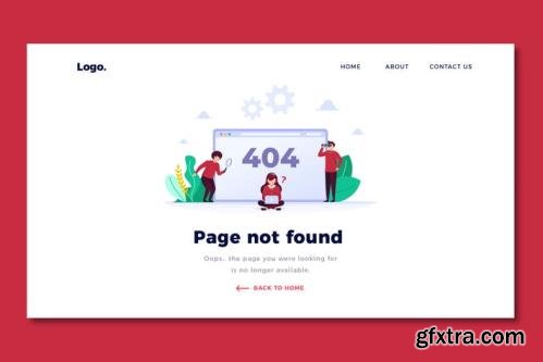 Error 404 - Landing Page Template