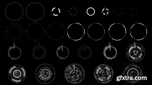 200+ Sci-fi Interface HUD Elements