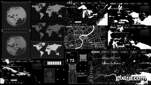 200+ Sci-fi Interface HUD Elements