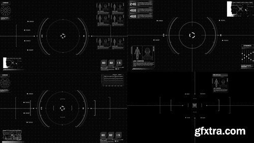 200+ Sci-fi Interface HUD Elements