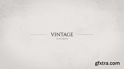 VideoHive Vintage Photo Opener 22880925