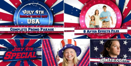 VideoHive July 4th US Patriotic Broadcast Promo Pack 4867130