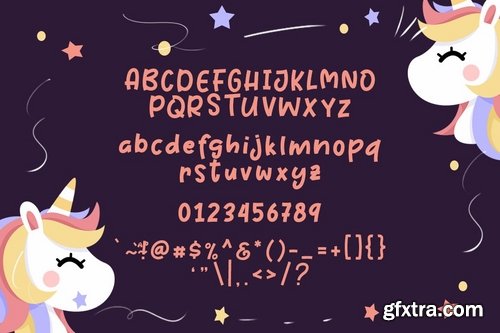 Cute Unicorn Font