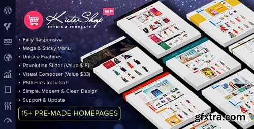 ThemeForest - KuteShop v3.3.0 - Multipurpose WooCommerce Theme - 13012521