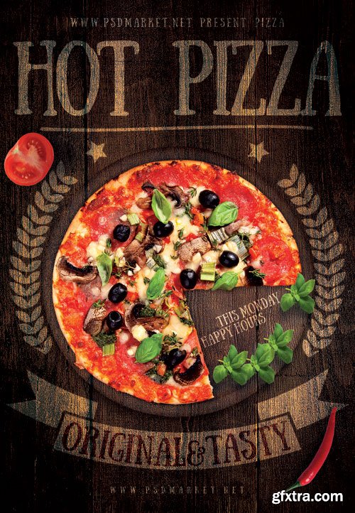 HOT PIZZA – PREMIUM FLYER PSD TEMPLATE