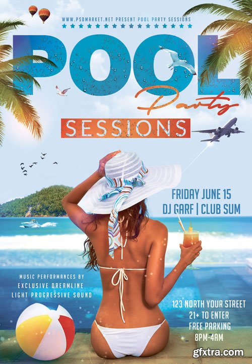 POOL PARTY – PREMIUM FLYER PSD TEMPLATE