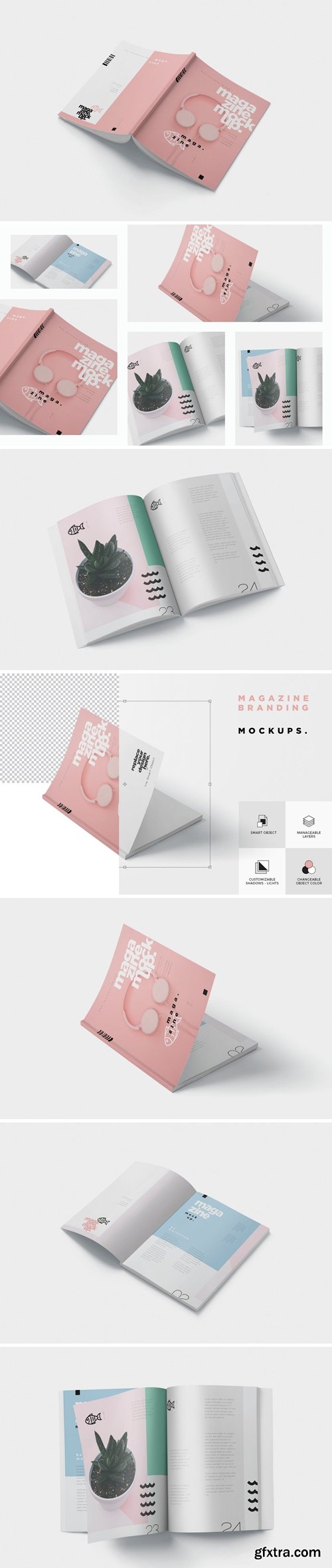 5 Magazine Mockups