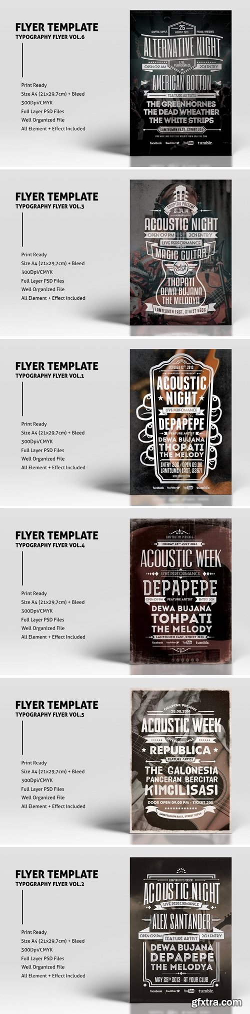 Typography Flyer Bundle