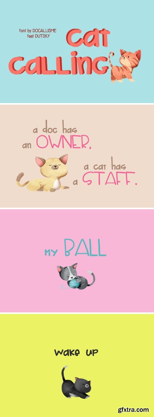 Cat Calling Font