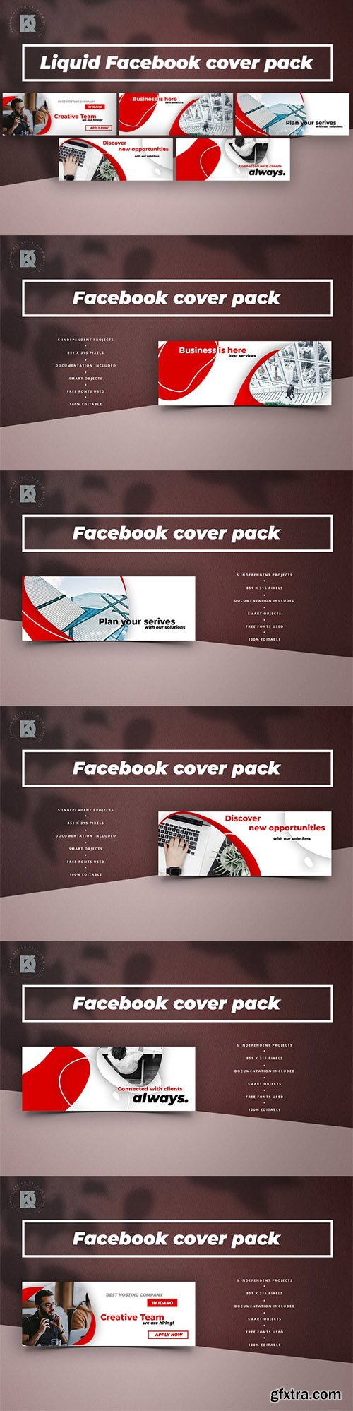 Liquid Business Facebook Cover Pack