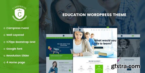 ThemeForest - Campress v1.6 - Responsive Education, Courses and Events WordPress Theme - 19355619