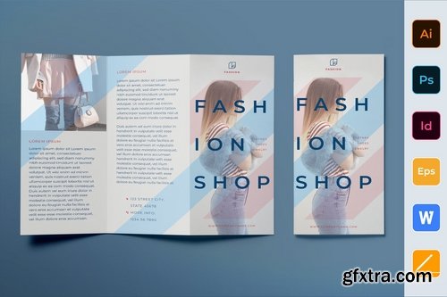 Fashion Shop Poster Flyer Business Card Brochure Bifold Trifold2