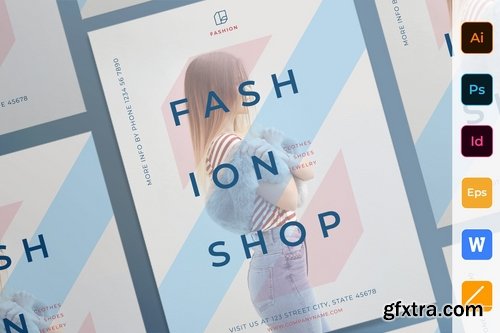 Fashion Shop Poster Flyer Business Card Brochure Bifold Trifold2