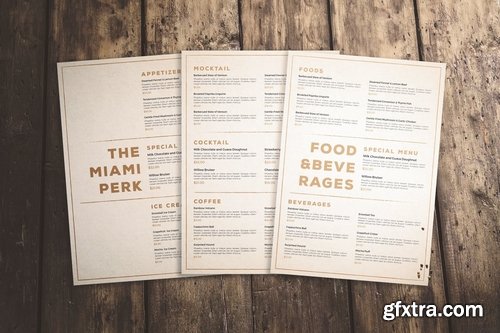 Clean & Classic Menu