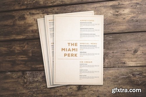 Clean & Classic Menu