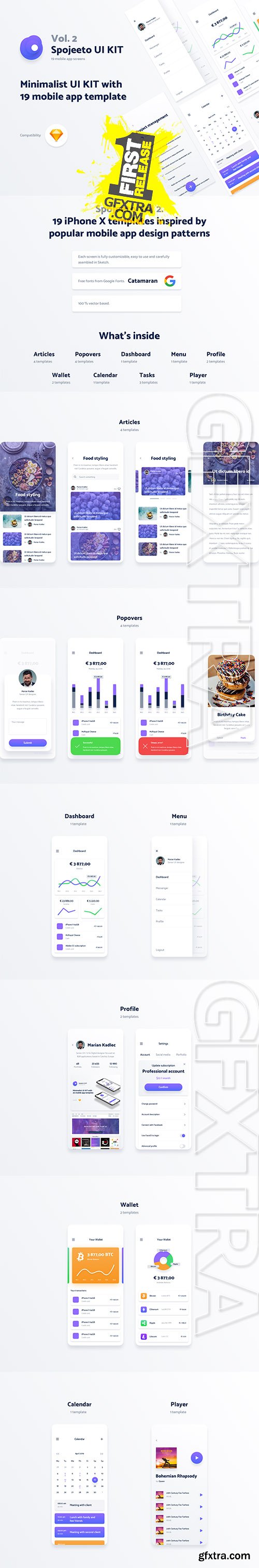 Vol. 2 - Spojeeto Mobile App UI Kit