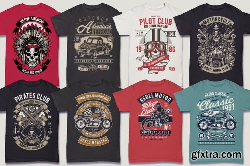 DealJumbo 100 Premium Retro T-shirt Designs 2