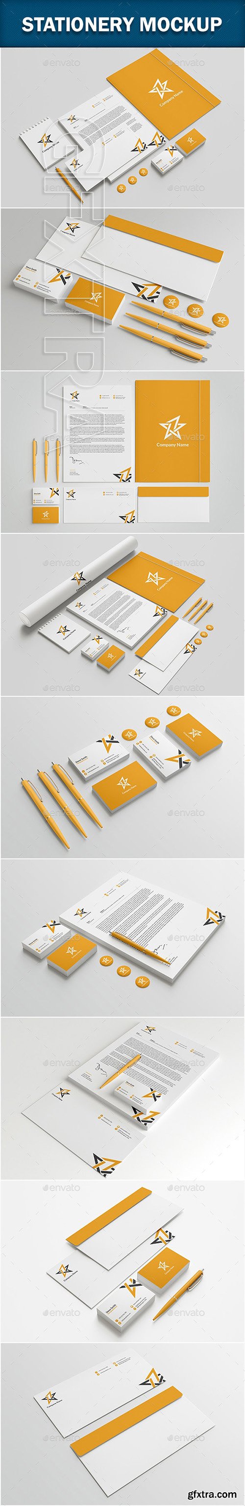 GraphicRiver - Stationery Branding Mock-Up 23846937