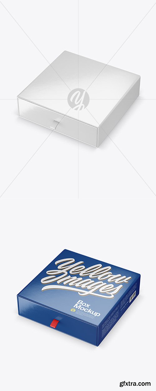 Glossy Paper Box Mockup 42679