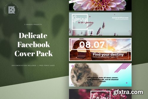 Delicate Facebook Cover Pack