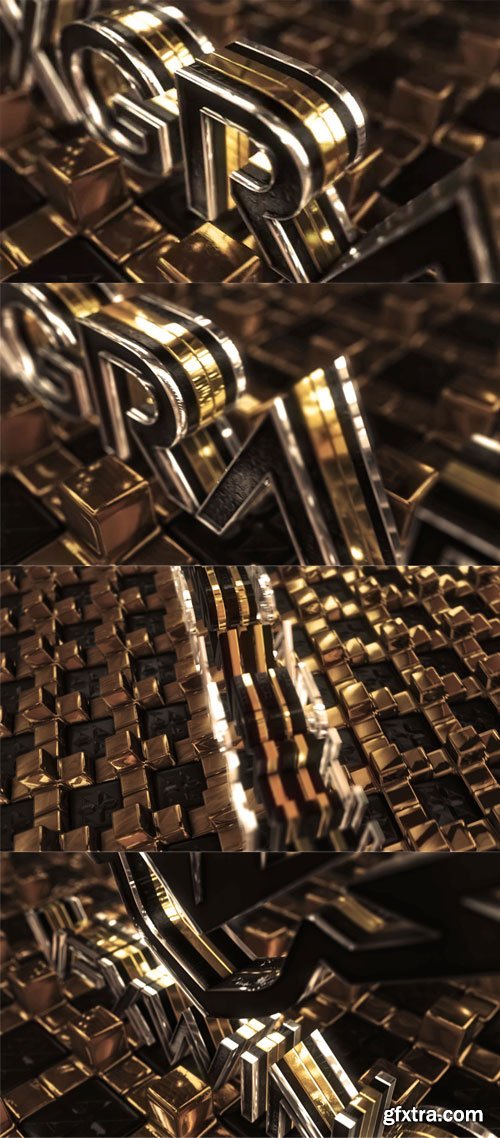 Videohive - Gold Cross Logo - 22099229