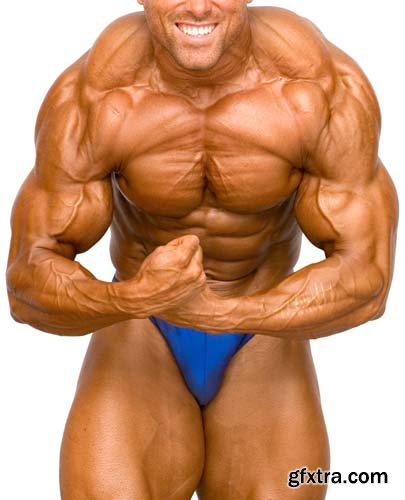 Bodybuilder Isolated - 7xJPGs