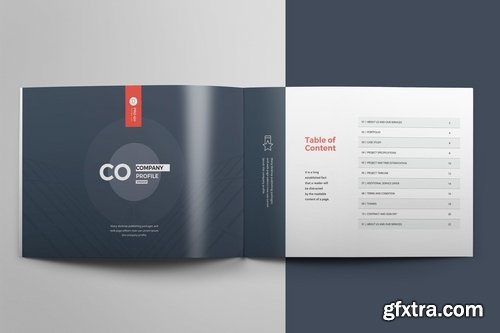 Company Profile Landscape A5