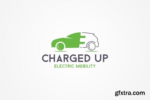 Electric Car Logo Template