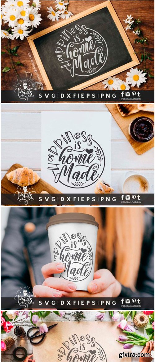 Happiness is Homemade SVG DXF EPS PNG 1467918