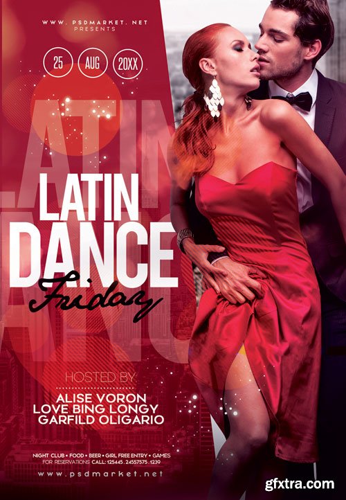 LATIN DANCE FLYER – PSD TEMPLATE