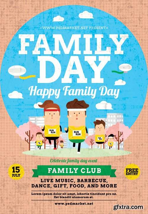 FAMILY DAY – PREMIUM FLYER PSD TEMPLATE