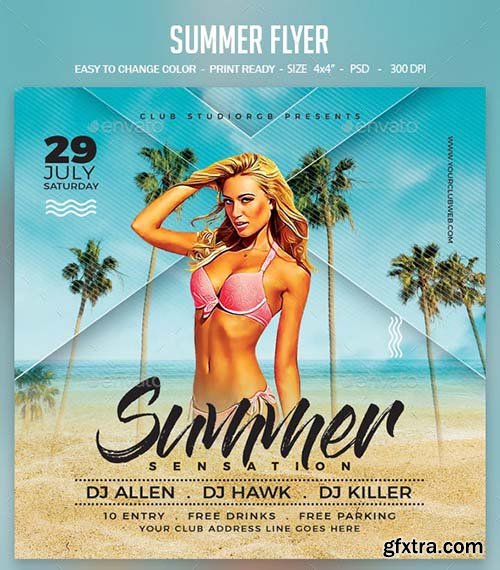 GraphicRiver - Summer Flyer 23836905