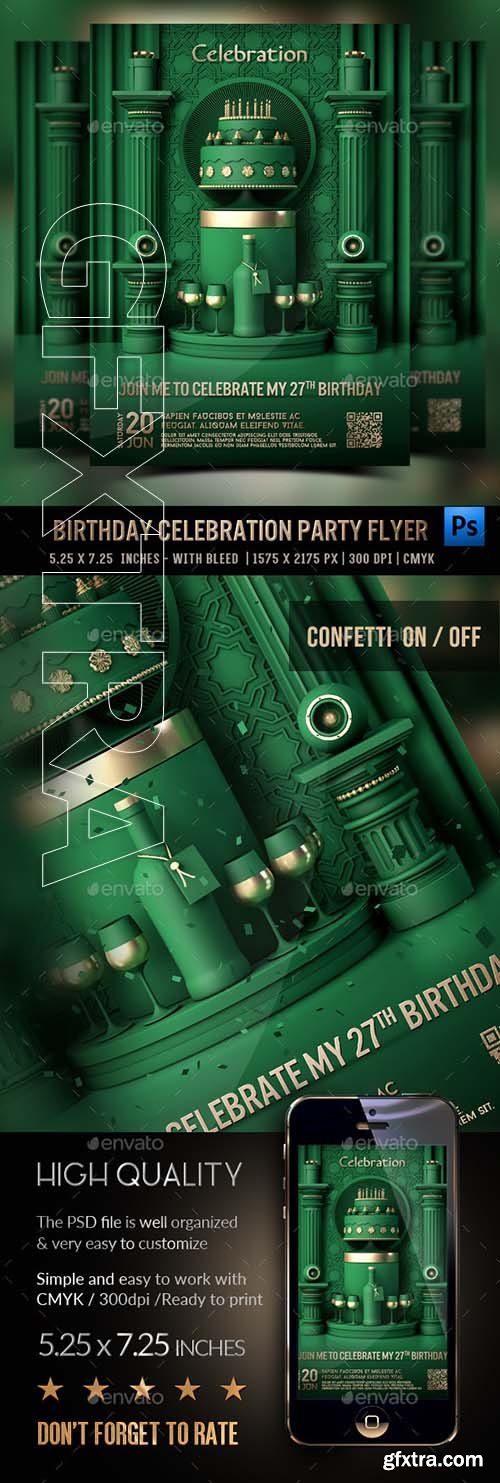 GraphicRiver - Vip Birthday Flyer 23838800