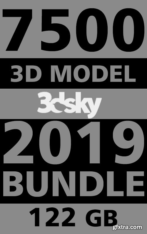 3DDD and 3dSKY WoW BuNDLe 7500 3D Model Pack