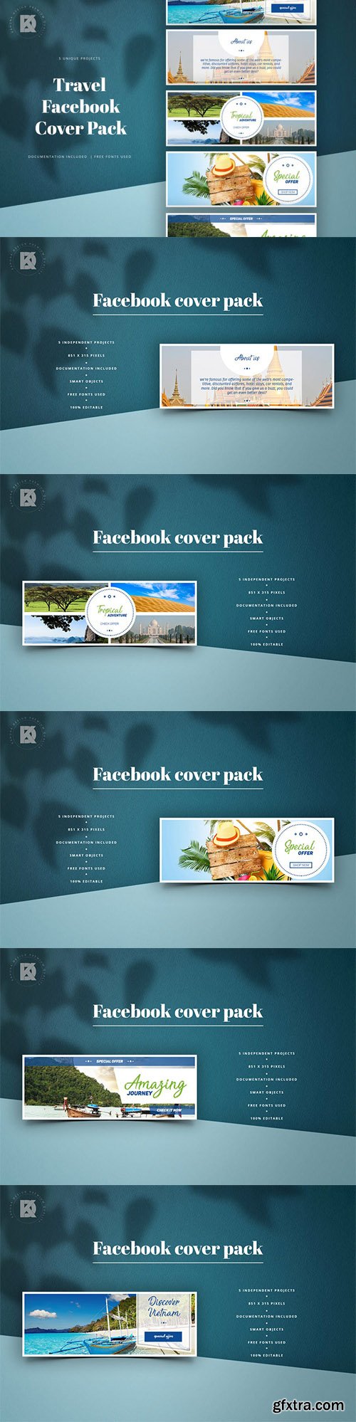 Travel Facebook Cover Pack - UHASFLZ