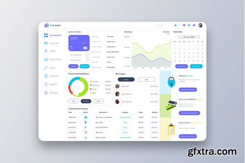 ARO Bank Dashboard UI - T