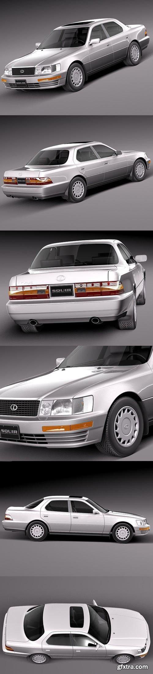 Lexus LS 400 1989-1994 3D Model