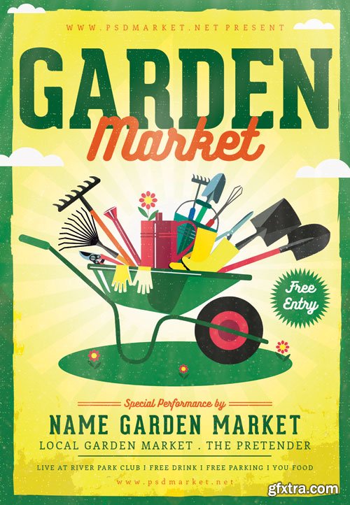 GARDEN MARKET – PREMIUM FLYER PSD TEMPLATE