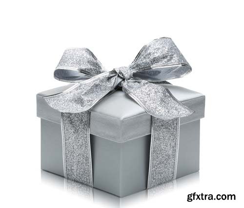 Colorful Gift Box Isolated - 15xJPGs