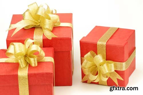 Colorful Gift Box Isolated - 15xJPGs