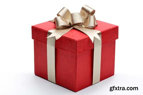 Colorful Gift Box Isolated - 15xJPGs