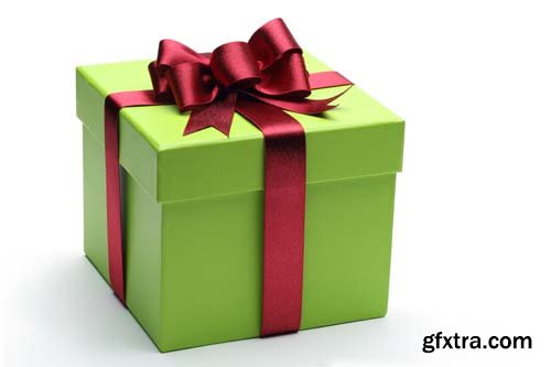 Colorful Gift Box Isolated - 15xJPGs