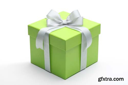 Colorful Gift Box Isolated - 15xJPGs