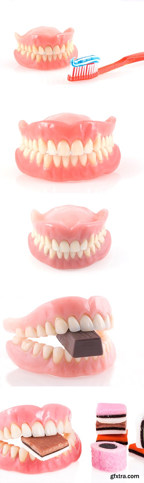 Dentures Isolated - 8xJPGs