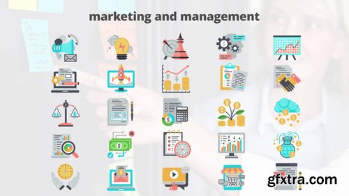 Marketing And Management – Flat Animation Icons 206728