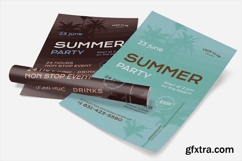 Summer Flyer Poster Template #4