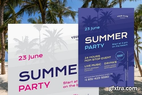 Summer Flyer Poster Template #4