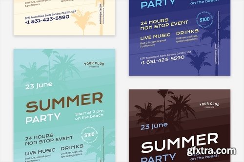 Summer Flyer Poster Template #4